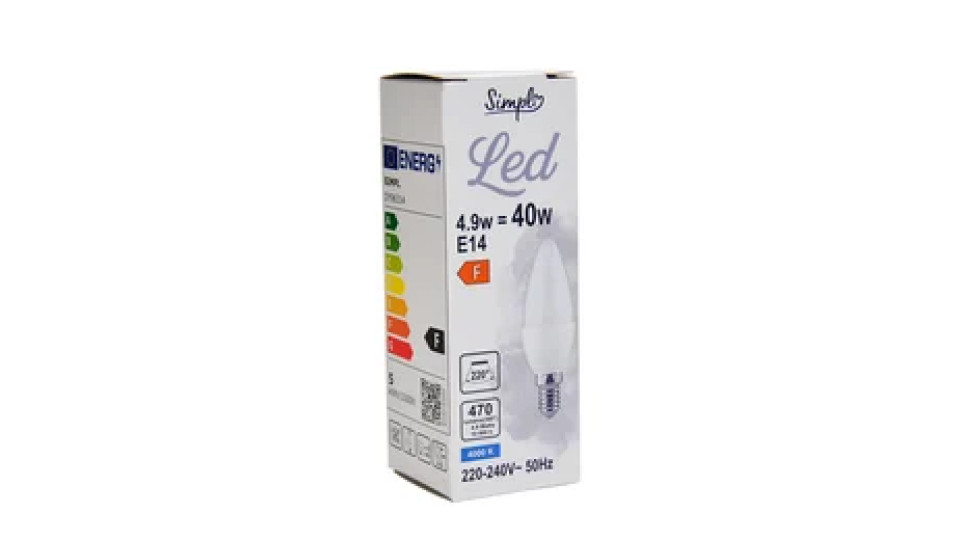 Simpl LED Candela 40W E14 CW