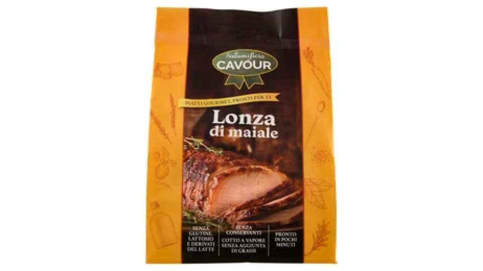 Salumificio Cavour Piatti Gourmet, Pronti per Te Lonza di maiale 350 g