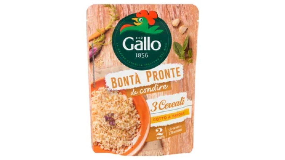 Riso Gallo Bontà Pronte da condire 3 Cereali 250 g