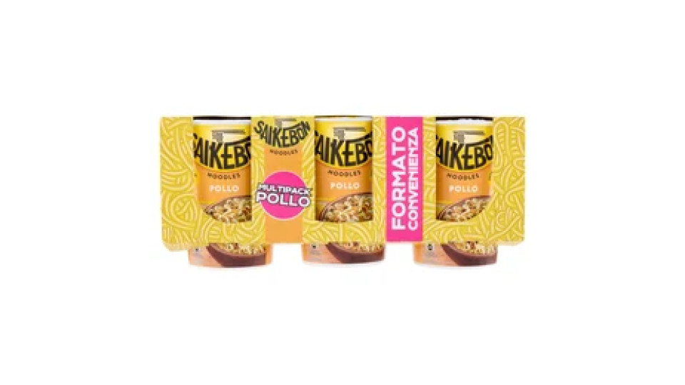 Saikebon Noodles Multipack Pollo 3 x 60 g