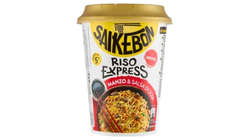 Saikebon Riso Express Manzo & Salsa di Soia 84 g