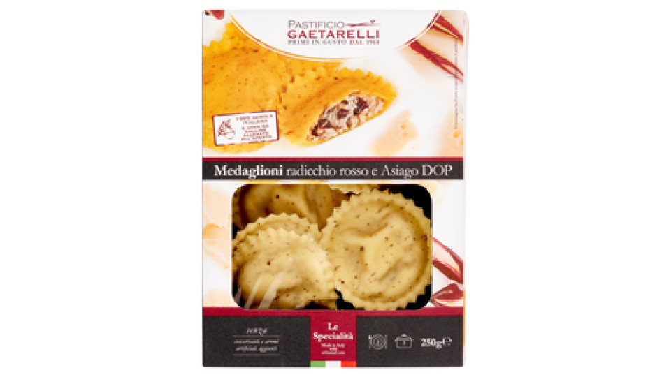 Pastificio Gaetarelli Medaglioni al Radicchio Rosso e Asiago DOP 250 g