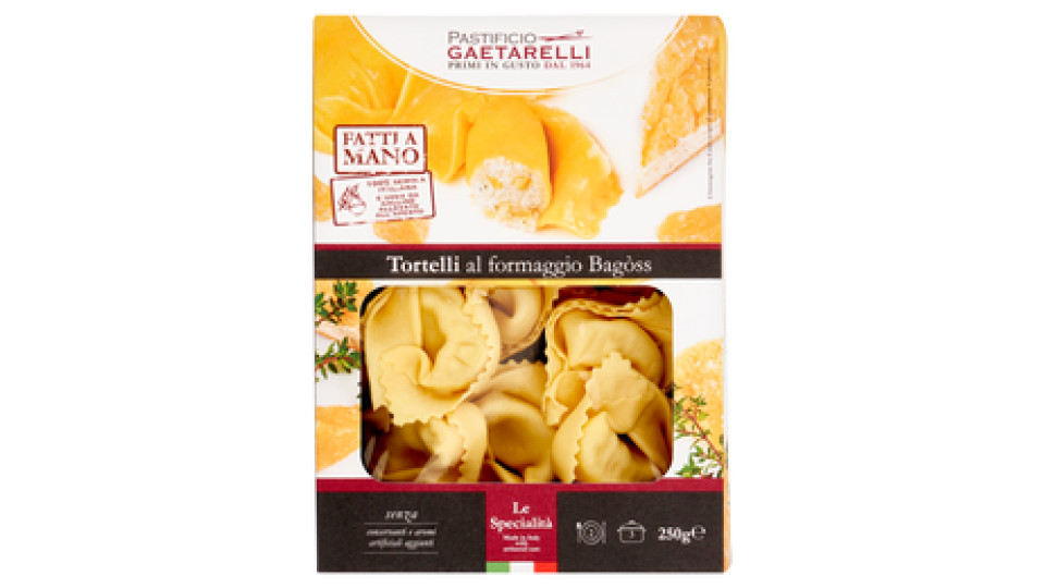 Pastificio Gaetarelli Tortelli fatti a mano al Bagoss 250 g