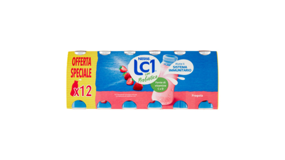 NESTLÉ LC1 con Probiotico Fragola 12 x 90 g