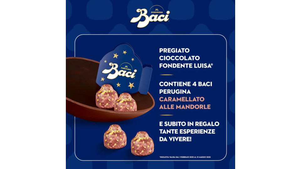 Uovo di Pasqua Cioccolato Caramellato alle Mandorle con Sorpresa e 4 Cioccolatini 265g