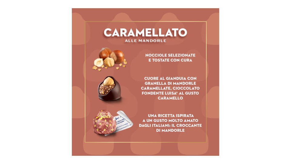 Uovo di Pasqua Cioccolato Caramellato alle Mandorle con Sorpresa e 4 Cioccolatini 265g