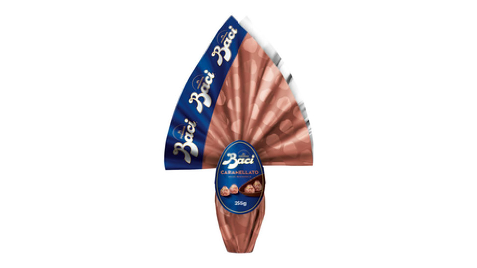 Uovo di Pasqua Cioccolato Caramellato alle Mandorle con Sorpresa e 4 Cioccolatini 265g