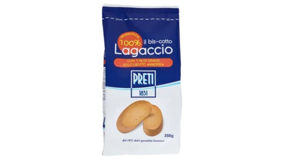 Preti il bis-cotto Lagaccio Tradizionale al 100% 350 g