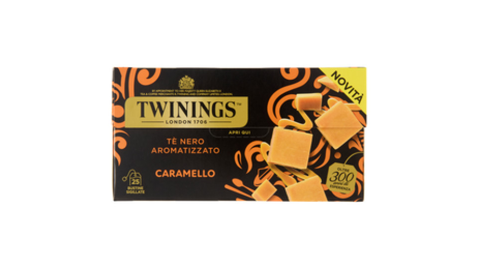 Twinings Caramello Tè Nero aromatizzato 25 filtri The 50 g