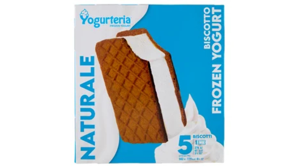 Yogurteria Frozen Yogurt Naturale Biscotto 5 x 55 g