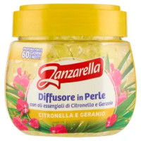Zanzarella Diffusore in Perle Citronella e Geranio 170 g