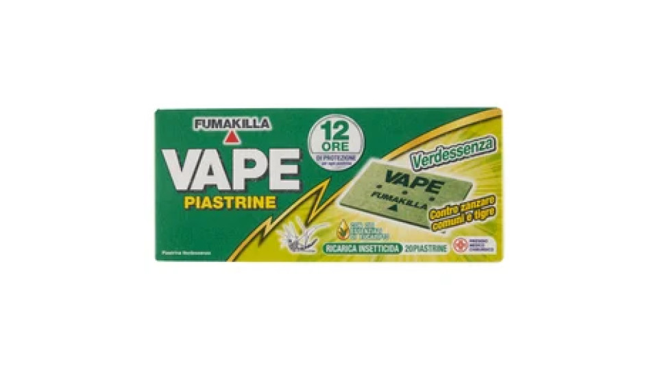 VAPE Piastrine Verdessenza 20 pz