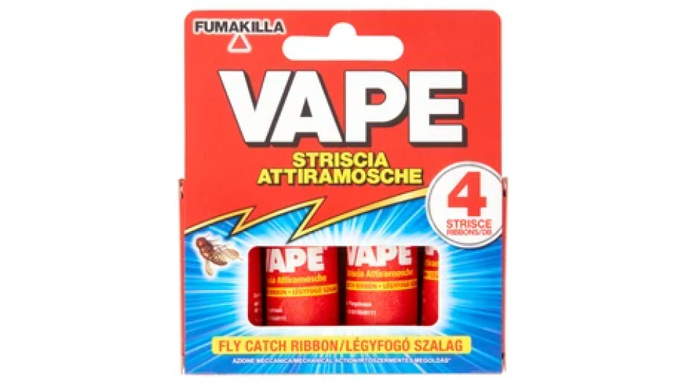 VAPE Striscia Attiramosche 4 x 12 g