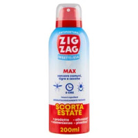 Zig Zag Insetti-Via Antipuntura Max zanzare comuni, tigre e zecche 200 ml