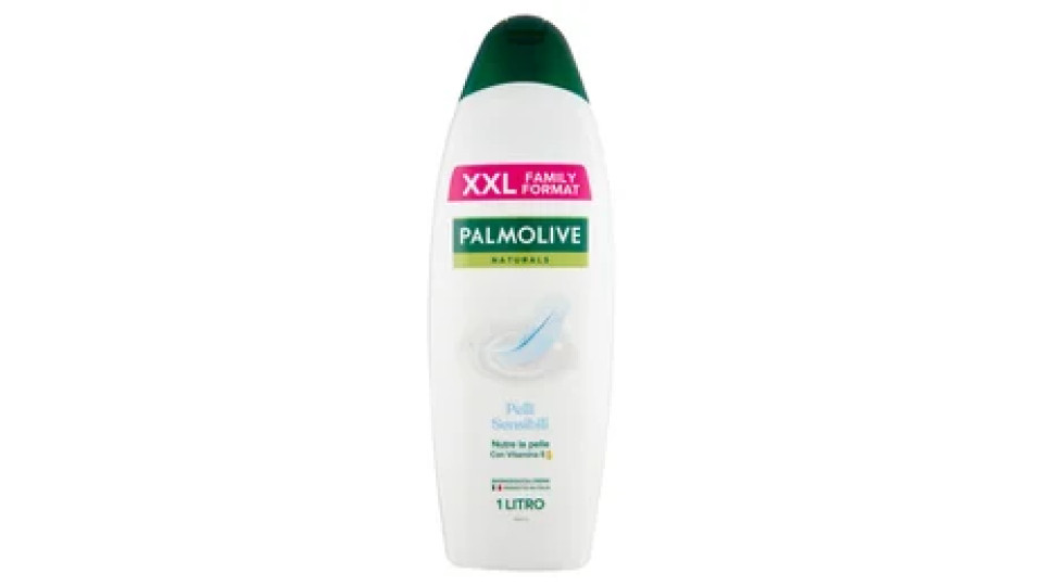 Palmolive bagnoschiuma Naturals Latte Idratante pelli sensibili 1 L