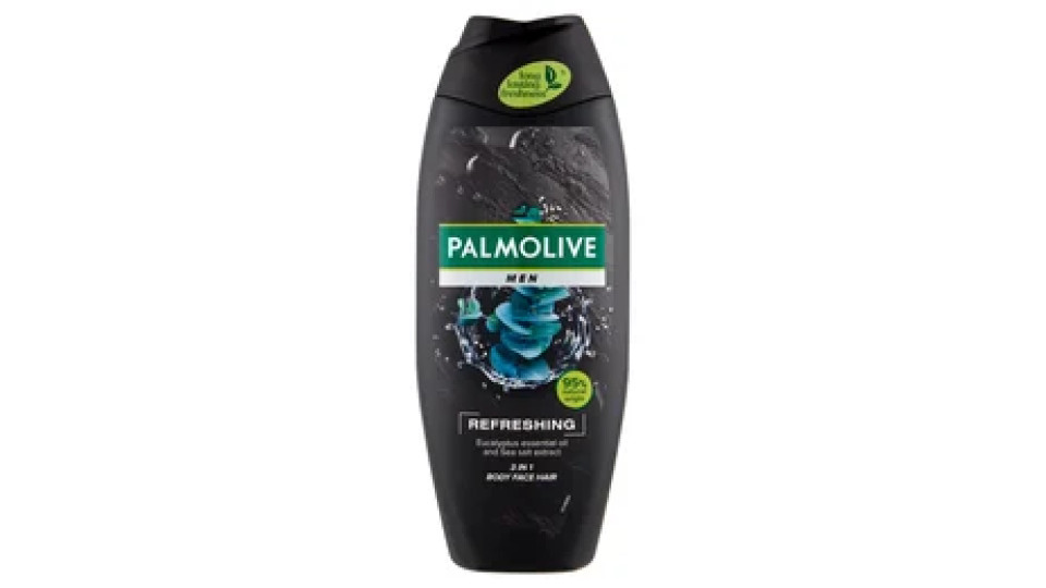 Palmolive bagnoschiuma Men Refreshing 3 in 1 con oli essenziali 500 ml