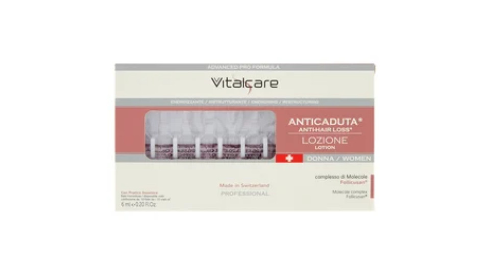 Vitalcare Professional Anticaduta* Lozione Donna Energizzante Ristrutturante 10 x 6 ml
