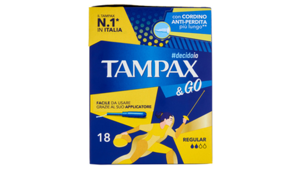 Tampax & Go Regular 18 pz