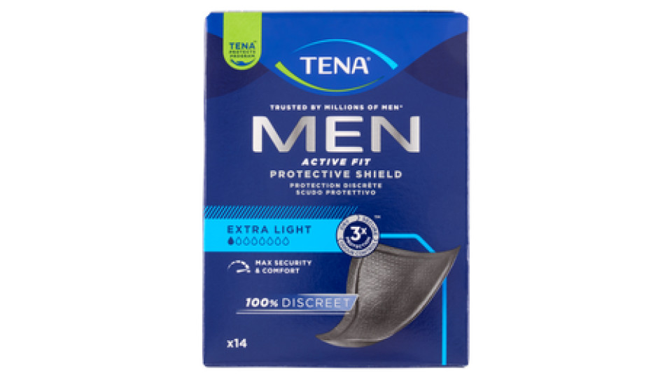 Tena Men Active Fit Protective Shield Extra Light 14 pz
