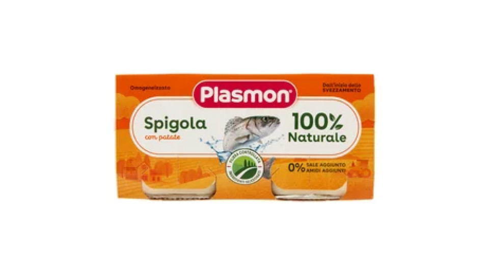 Plasmon Omogeneizzato Spigola con patate 2 x 80 g