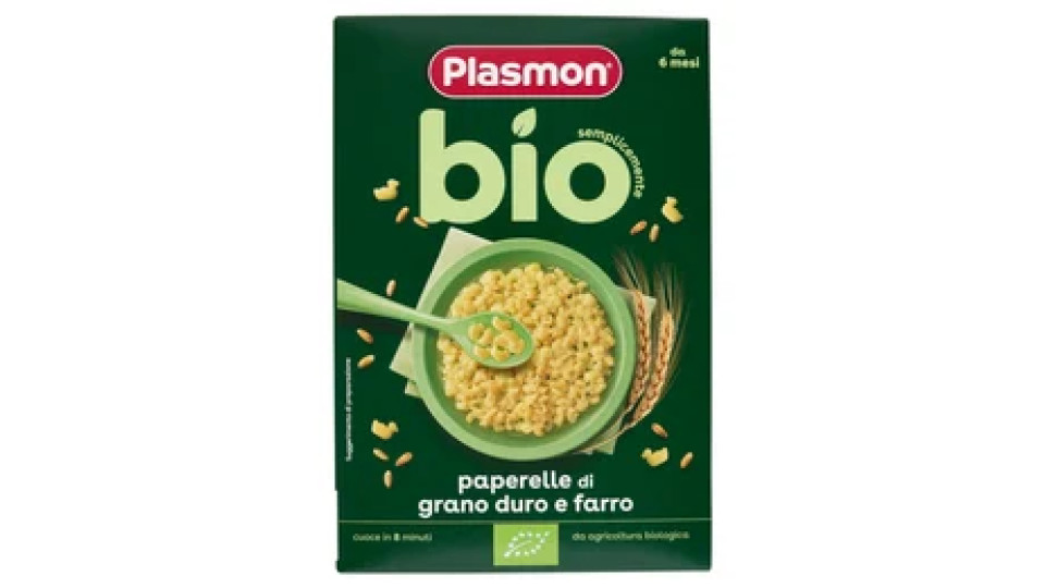 Plasmon semplicemente bio paperelle di grano duro e farro 300 g