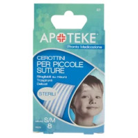 Apoteke Pronta Medicazione Cerottini per Piccole Suture Misura S/M 8 pz