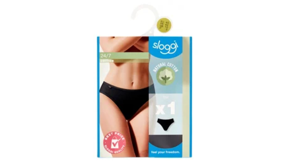 sloggi 24/7 Cotton Tai tg. 2 Black 1 pz