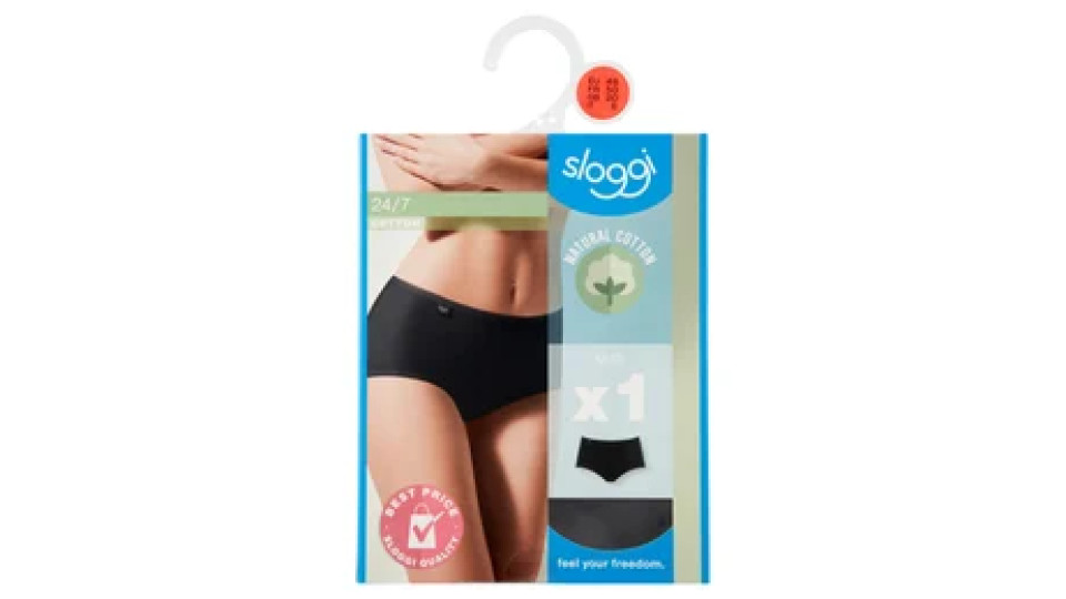 sloggi 24/7 Cotton Midi tg. 6 Black 1 pz