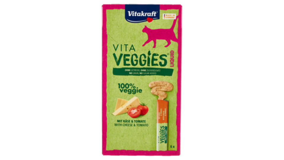 Vitakraft Vita Veggies Liquid with Cheese & Tomato 6 x 15 g