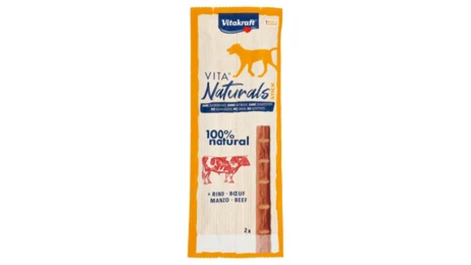 Vitakraft Vita Naturals Stick + Manzo 2 x 11 g