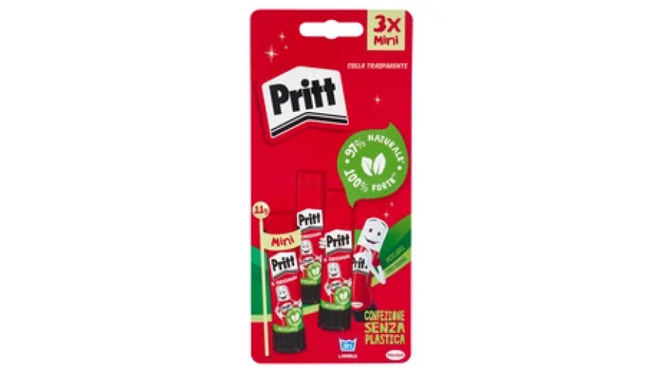 PRITT Colla Trasparente Mini 3 x 11 g