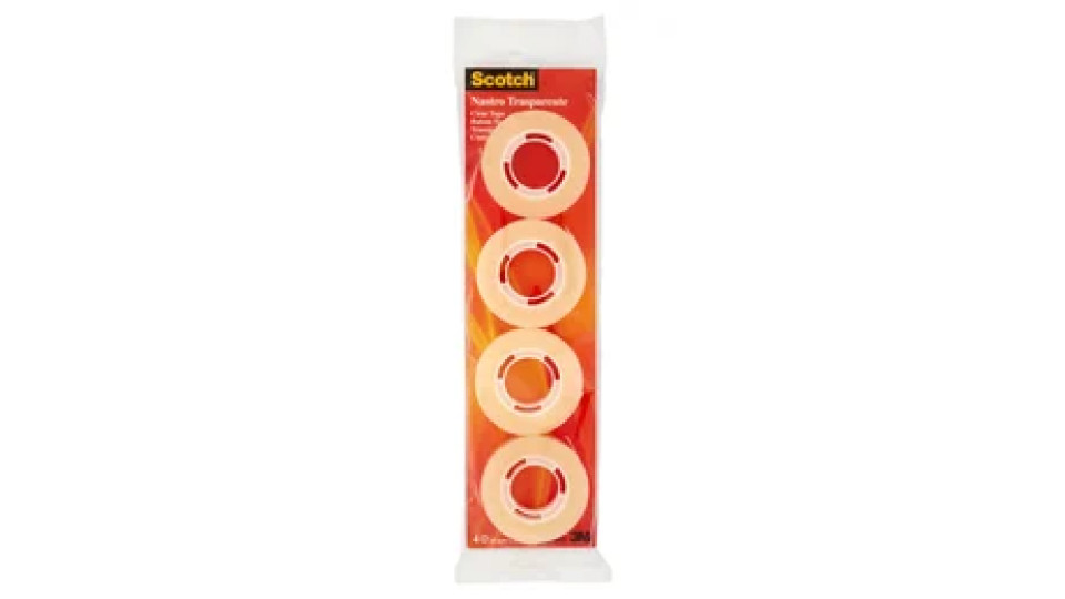Scotch Nastro Trasparente 15 mm x 33 m 4 pz