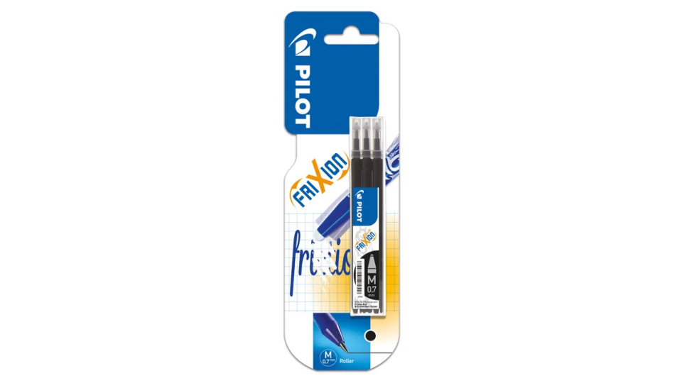 Pilot 3 Refill Frixion ricariche cancellabili Nero
