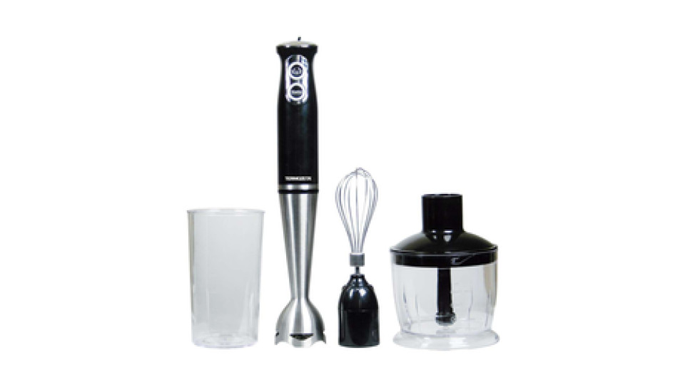 Termozeta 8028153100028 frullatore Frullatore ad immersione 500 W Nero, Acciaio inox