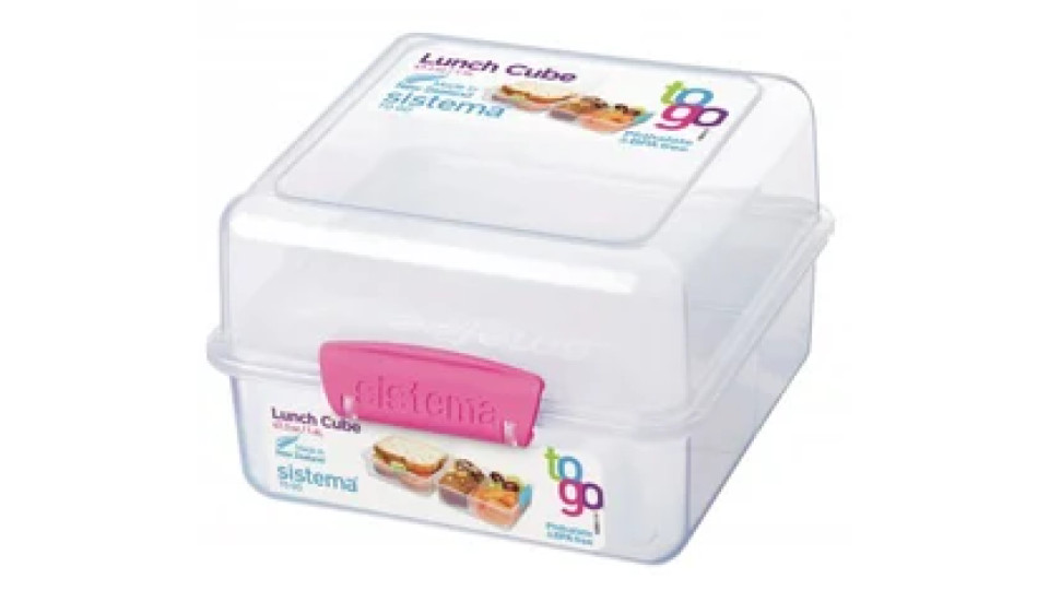 Sistema Lunch Box quadrato con alette 1,4 lt