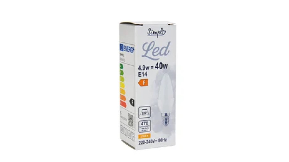 Simpl LED Candela 40W E14 WW