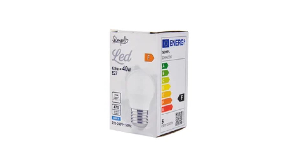 Simpl LED Sferica 40W E27 CW