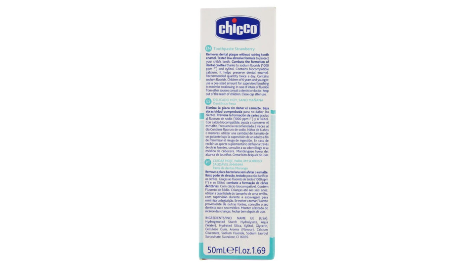 Chicco - Dentifricio, Fragola 