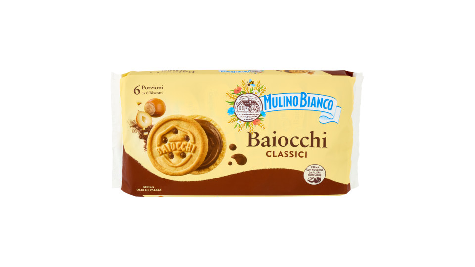 Mulino Bianco - Biscotti con Crema alla Nocciola e Cacao