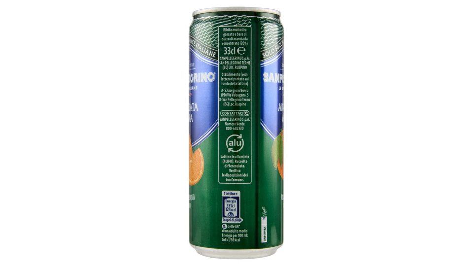 Sanpellegrino L'Aranciata Amara lattina