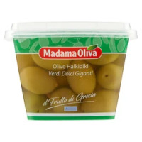 Madama Oliva Il Frutto Di Grecia Olive Halkidiki Verdi Dolci Giganti 480 G