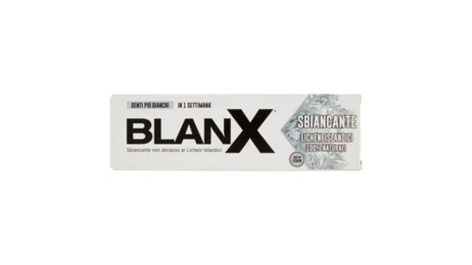 Blanx Sbiancante Licheni Islandici 100% Naturali 75 Ml