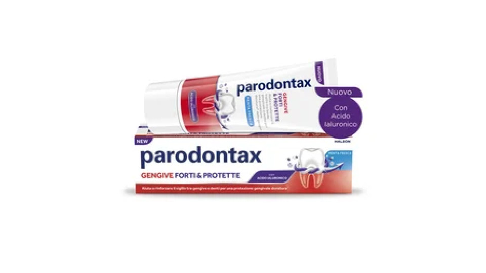 Parodontax Dentifricio Gengive Forti & Protette Con Acido Ialuronico Gusto Menta Fresca 75 Ml