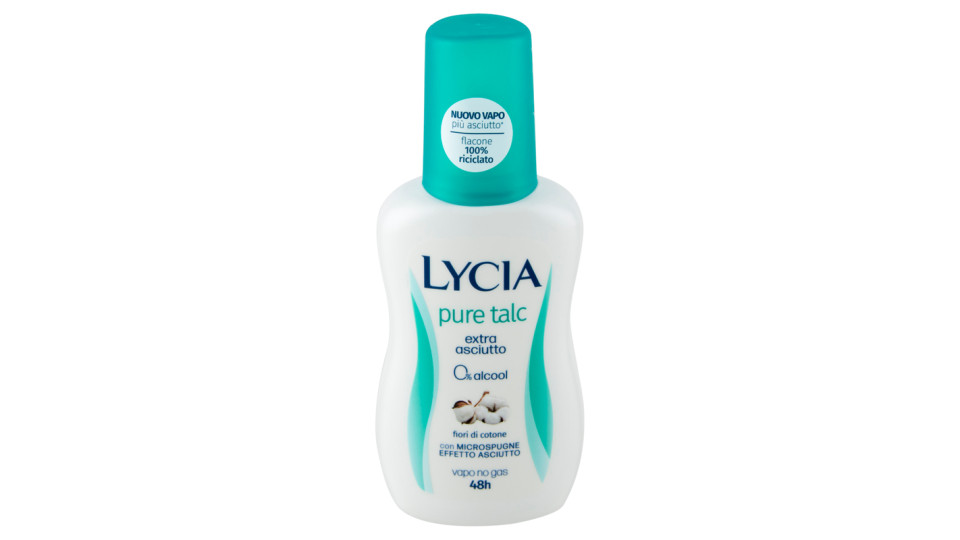 Lycia, Pure Talc deodorante vapo no gas