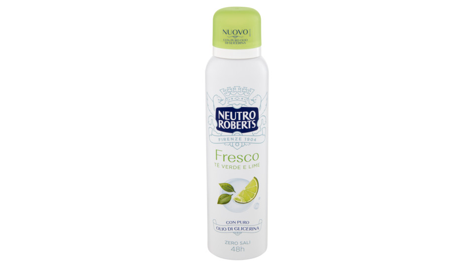 Neutro Roberts, Fresco tè verde & lime deodorante spray