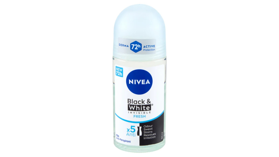 Nivea, Invisible For Black & White Fresh deodorante roll-on