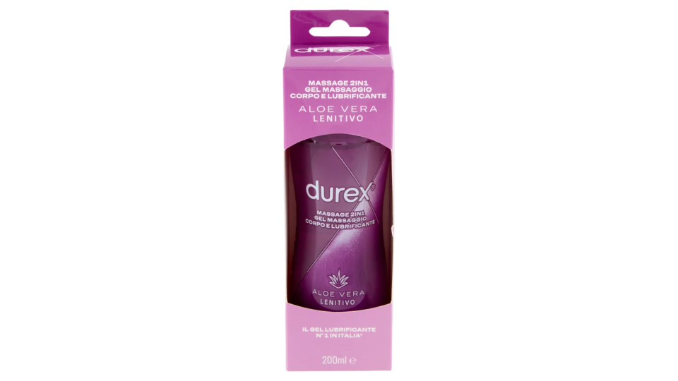 Durex Massage 2 in1  Gel Lubrificante, Aloe Vera