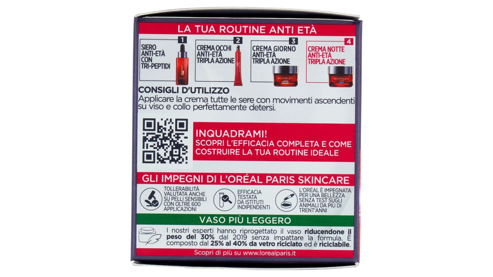 L'Oréal Paris Revitalift Laser X3 Crema-Maschera Anti-Età Notte