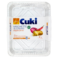 Cuki Cuoce Vaschette Alluminio doppia forza 6 Porzioni 3 pz