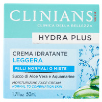 Clinians Hydra Plus Crema Idratante Leggera Pelli Normali o Miste 50 mL